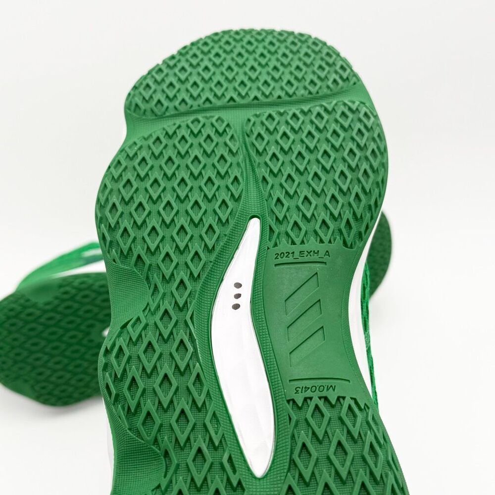 Adidas SM Exhibit A Mid Basketball Sneakers in Green White Lace Up - US Men’s Si - Picture 14 of 16